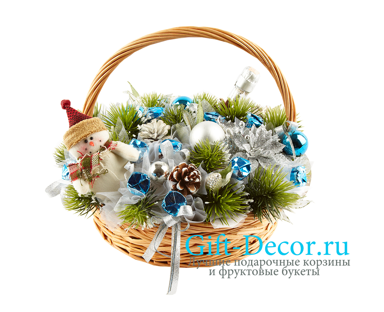 Новогодняя корзина с подарками мастер класс Новогодняя корзина с подарками мастер класс