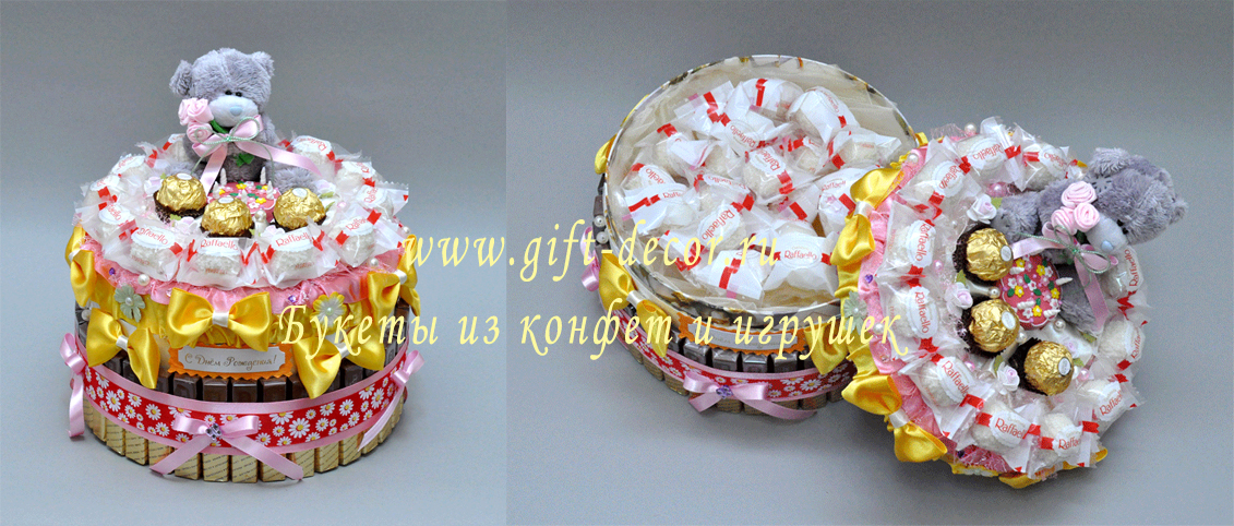 Композиция из конфет торт Композиция из конфет торт