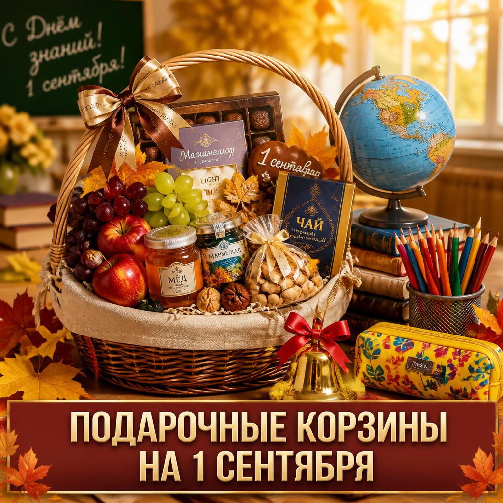 Подарочные корзины на 1 сентября