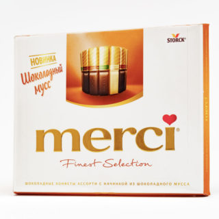 Набор конфет Merci шоколад с какао-муссом, 210 г