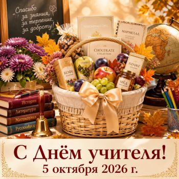 Подарки на День учителя 5 октября 2026 г.