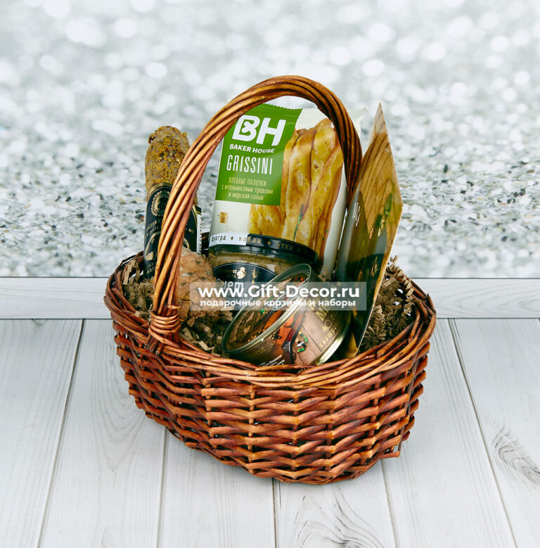 Корзина с дичью «Охотничий трофей» | Паштет из медведя, косуля, лось | Gift-Decor