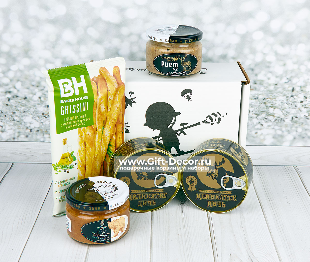Набор на 23 февраля с деликатесами из дичи
