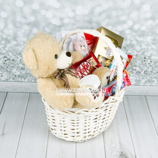Сладкая корзина «Медвежья нежность»