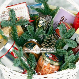 Подарочная корзина «Сибирская сафари и европейский шарм» | Деликатесы из дичи и мяса | Новогодний подарок 2026