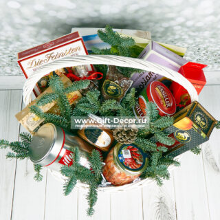 Подарочная корзина «Сибирская сафари и европейский шарм» | Деликатесы из дичи и мяса | Новогодний подарок 2026