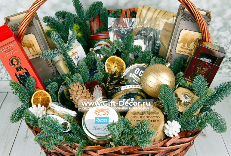 Новогодняя гастрономическая корзина «Царская трапеза»