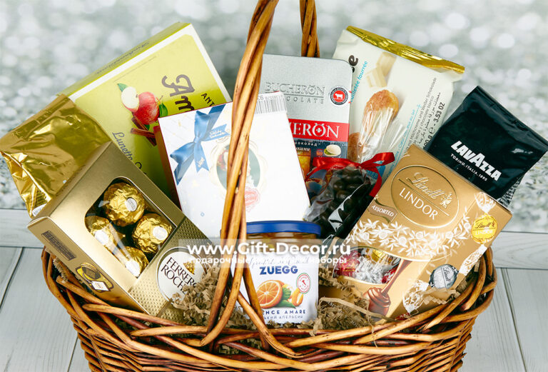 Сладкая корзина с кофе «Идеальная кофейная пара» Сладкая корзина с кофе «Идеальная кофейная пара»