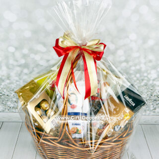 Сладкая корзина с кофе «Идеальная кофейная пара» Сладкая корзина с кофе «Идеальная кофейная пара»