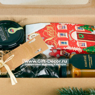 Box с чаем и сладостями “Карамель”