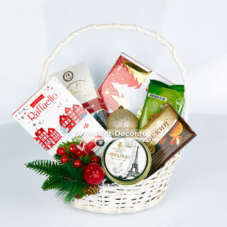 Подарочная корзина «Французский Новый Год» с фуагрой Подарочная корзина «Французский Новый Год» с фуагрой