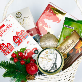 Подарочная корзина «Французский Новый Год» с фуагрой Подарочная корзина «Французский Новый Год» с фуагрой