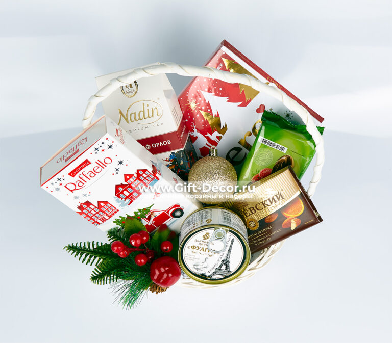 Подарочная корзина «Французский Новый Год» с фуагрой Подарочная корзина «Французский Новый Год» с фуагрой