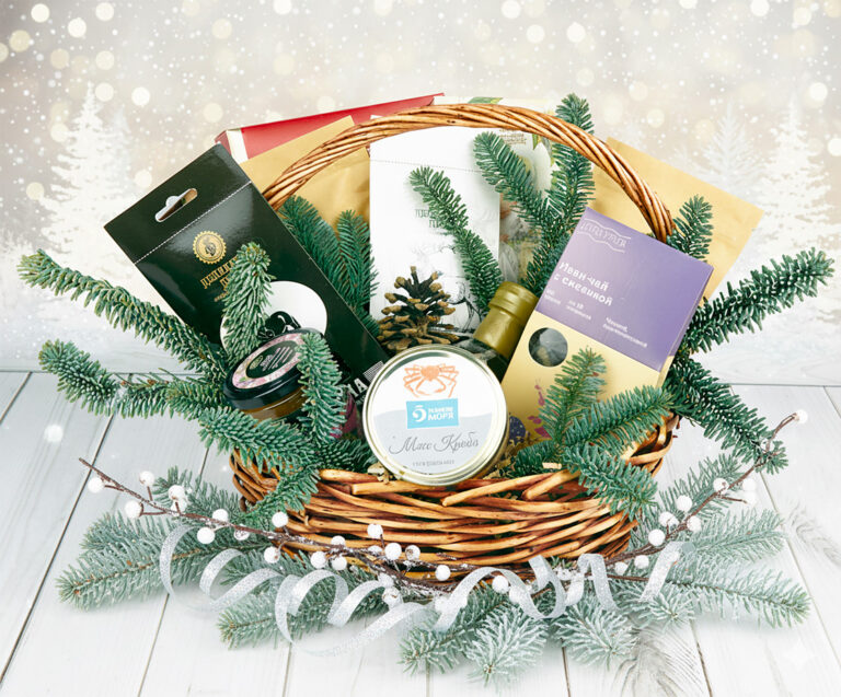 Корзина «Российские угодья» — Аутентичный подарок с дарами природы Корзина «Российские угодья» — Аутентичный подарок с дарами природы