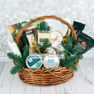 Гастрономическая корзина «Малевич» с крабом и икрой | Подарочный набор для гурманов | gift-decor.ru Гастрономическая корзина «Малевич» с крабом и икрой | Подарочный набор для гурманов | gift-decor.ru