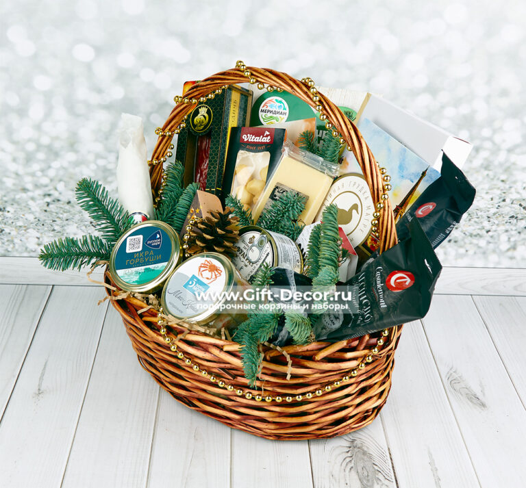 Гастрономическая корзина «Малевич» с крабом и икрой | Подарочный набор для гурманов | gift-decor.ru Гастрономическая корзина «Малевич» с крабом и икрой | Подарочный набор для гурманов | gift-decor.ru