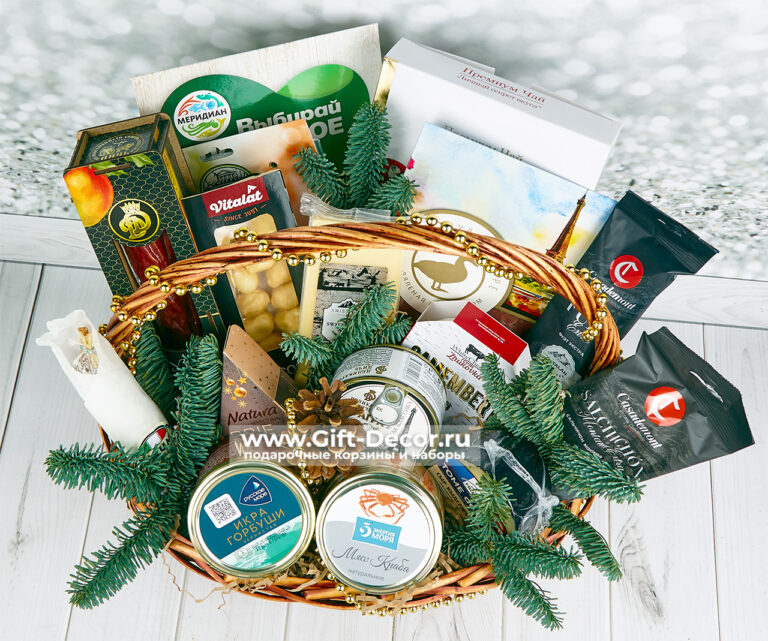 Гастрономическая корзина «Малевич» с крабом и икрой | Подарочный набор для гурманов | gift-decor.ru Гастрономическая корзина «Малевич» с крабом и икрой | Подарочный набор для гурманов | gift-decor.ru