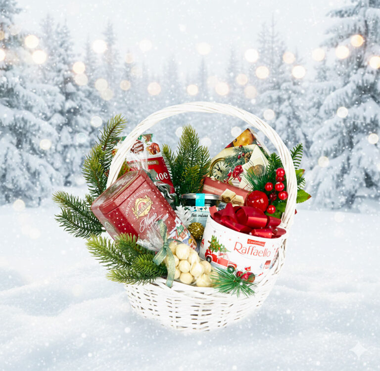 НОВОГОДНЯЯ КОРЗИНА «МАРИЯ» С ЧАЕМ И СЛАДОСТЯМИ | Подарочный набор на Новый год 2026 | Gift-Decor.ru НОВОГОДНЯЯ КОРЗИНА «МАРИЯ» С ЧАЕМ И СЛАДОСТЯМИ | Подарочный набор на Новый год 2026 | Gift-Decor.ru