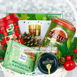 НОВОГОДНЯЯ КОРЗИНА «СОФЬЯ» С КОНФЕТАМИ MERCИ | Подарок на Новый год 2026 | Gift-Decor.ru НОВОГОДНЯЯ КОРЗИНА «СОФЬЯ» С КОНФЕТАМИ MERCИ | Подарок на Новый год 2026 | Gift-Decor.ru