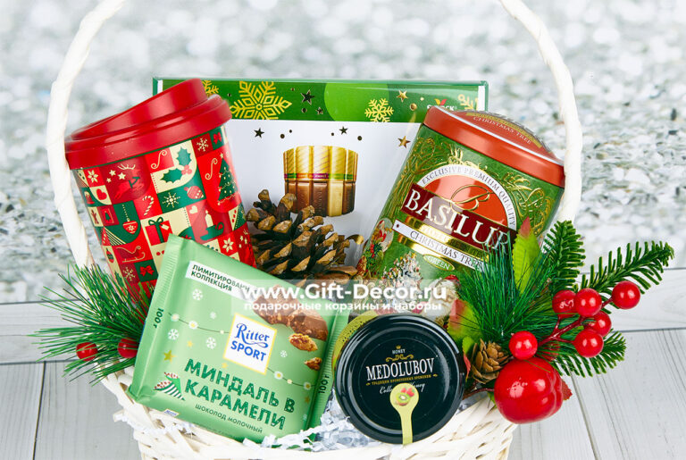 НОВОГОДНЯЯ КОРЗИНА «СОФЬЯ» С КОНФЕТАМИ MERCИ | Подарок на Новый год 2026 | Gift-Decor.ru НОВОГОДНЯЯ КОРЗИНА «СОФЬЯ» С КОНФЕТАМИ MERCИ | Подарок на Новый год 2026 | Gift-Decor.ru