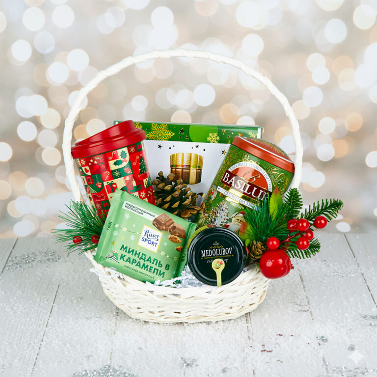 НОВОГОДНЯЯ КОРЗИНА «СОФЬЯ» С КОНФЕТАМИ MERCИ | Подарок на Новый год 2026 | Gift-Decor.ru НОВОГОДНЯЯ КОРЗИНА «СОФЬЯ» С КОНФЕТАМИ MERCИ | Подарок на Новый год 2026 | Gift-Decor.ru