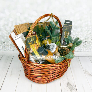 Гастрономическая корзина с дичью «Утка с манго» – Купить подарок на Новый год | Gift-Decor