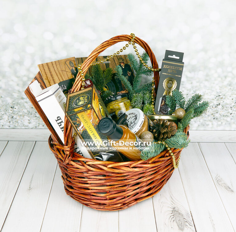 Гастрономическая корзина с дичью «Утка с манго» – Купить подарок на Новый год | Gift-Decor