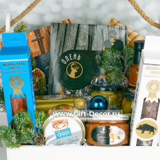 Купить Бокс «Фазан и Краб» | Деликатесы из дичи и краба | Подарок начальнику | Новогодний набор 2026 | Gift-Decor.ru