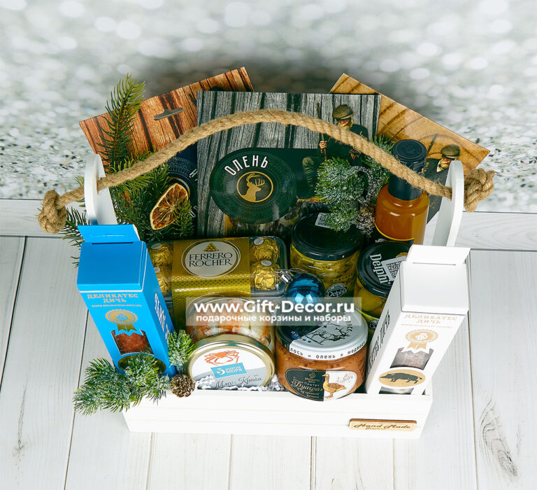 Купить Бокс «Фазан и Краб» | Деликатесы из дичи и краба | Подарок начальнику | Новогодний набор 2026 | Gift-Decor.ru