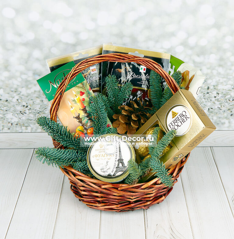 Купить Корзину «Хитрый лис» с хамоном и фуагрой | Гастрономический подарок на Новый год | Gift-Decor.ru Купить Корзину «Хитрый лис» с хамоном и фуагрой | Гастрономический подарок на Новый год | Gift-Decor.ru