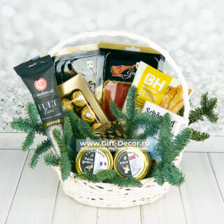 Гастрономическая корзина Фуэт и паштет с хамоном и фуа-грой