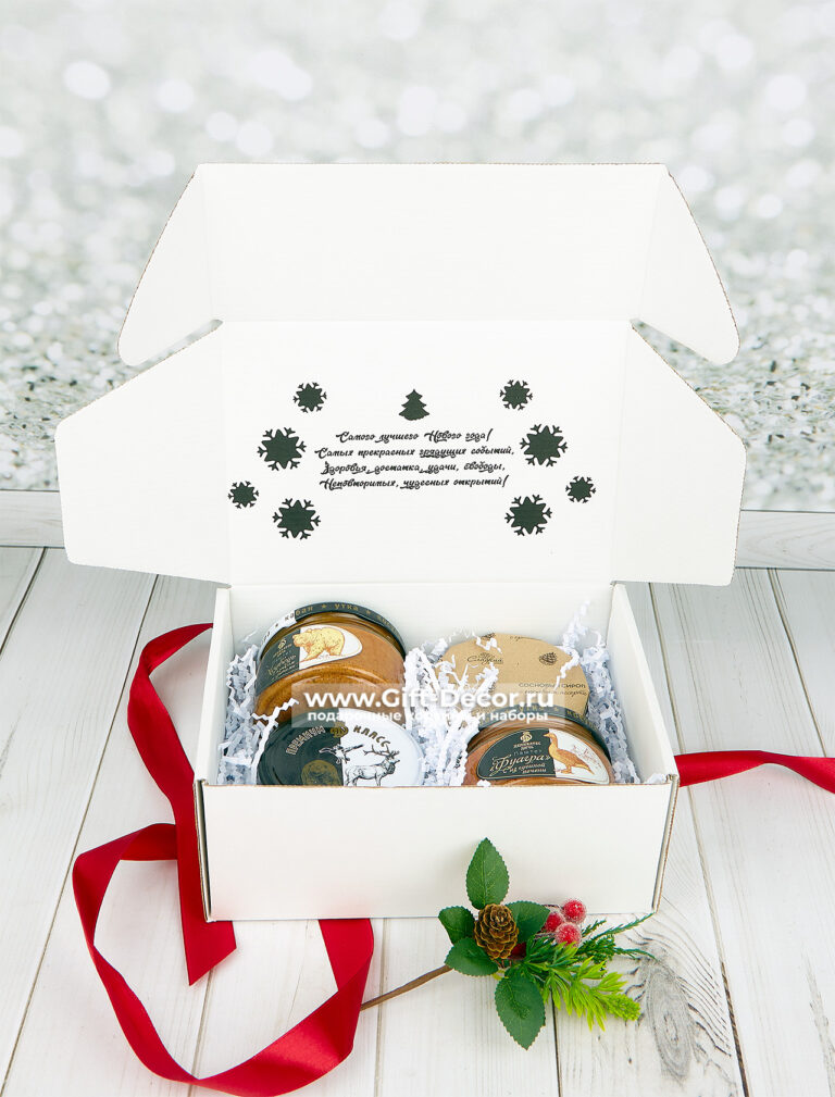 Подарочный бокс «Мишка в лесу» с дичью и медом – купить в Москве | Gift-Decor