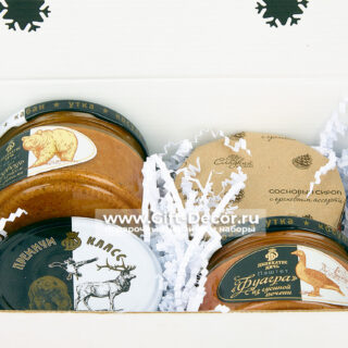 Подарочный бокс «Мишка в лесу» с дичью и медом – купить в Москве | Gift-Decor
