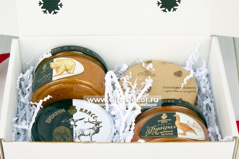 Подарочный бокс «Мишка в лесу» с дичью и медом – купить в Москве | Gift-Decor