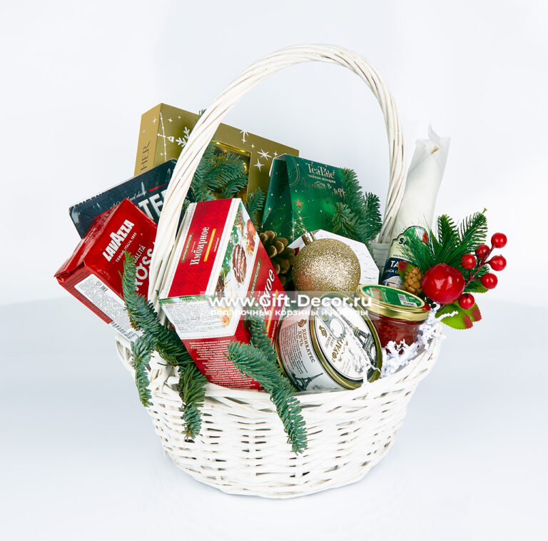 Подарочная корзина «Санта в пути» | Готовый новогодний подарок 2026 | Гастрономический набор Подарочная корзина «Санта в пути» | Готовый новогодний подарок 2026 | Гастрономический набор