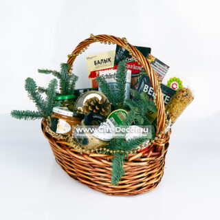 Гастрономическая корзина «Посиделки под куранты» | Подарок с олениной и фуагрой | Новый год 2026 Гастрономическая корзина «Посиделки под куранты» | Подарок с олениной и фуагрой | Новый год 2026