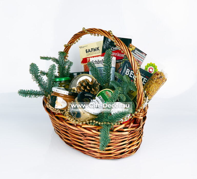 Гастрономическая корзина «Посиделки под куранты» | Подарок с олениной и фуагрой | Новый год 2026 Гастрономическая корзина «Посиделки под куранты» | Подарок с олениной и фуагрой | Новый год 2026