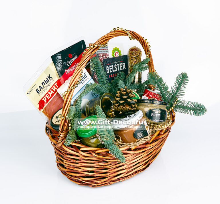Гастрономическая корзина «Посиделки под куранты» | Подарок с олениной и фуагрой | Новый год 2026 Гастрономическая корзина «Посиделки под куранты» | Подарок с олениной и фуагрой | Новый год 2026