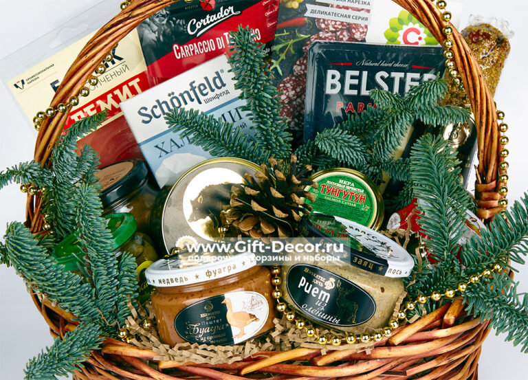 Гастрономическая корзина «Посиделки под куранты» | Подарок с олениной и фуагрой | Новый год 2026 Гастрономическая корзина «Посиделки под куранты» | Подарок с олениной и фуагрой | Новый год 2026