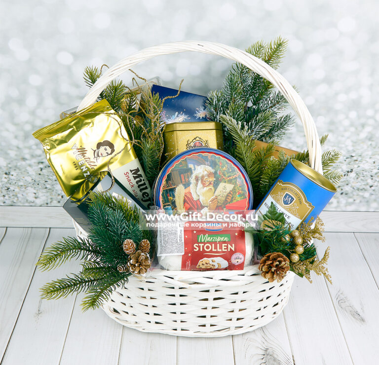Подарочная корзина «Время чудес» на Новый год 2026 | Купить Подарочная корзина «Время чудес» на Новый год 2026 | Купить