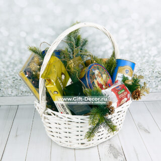 Подарочная корзина «Время чудес» на Новый год 2026 | Купить Подарочная корзина «Время чудес» на Новый год 2026 | Купить