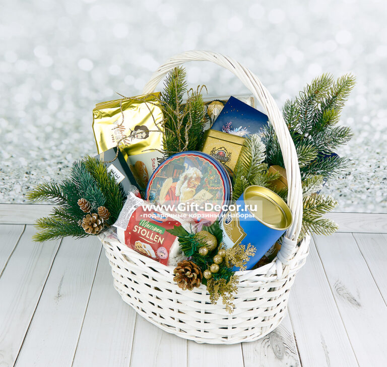 Подарочная корзина «Время чудес» на Новый год 2026 | Купить Подарочная корзина «Время чудес» на Новый год 2026 | Купить