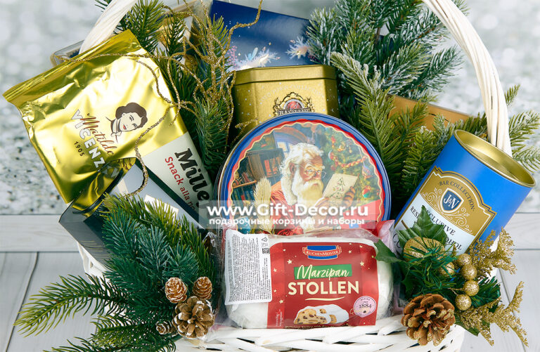Подарочная корзина «Время чудес» на Новый год 2026 | Купить Подарочная корзина «Время чудес» на Новый год 2026 | Купить