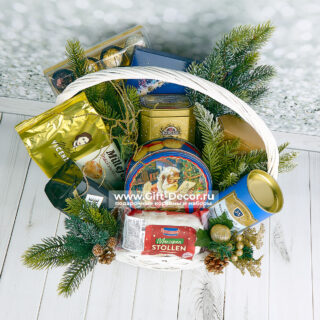 Подарочная корзина «Время чудес» на Новый год 2026 | Купить Подарочная корзина «Время чудес» на Новый год 2026 | Купить