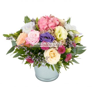 Композиция в ведёрке (артикул 4010)