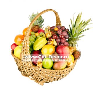 Подарочная корзина “Фруктовый рай”